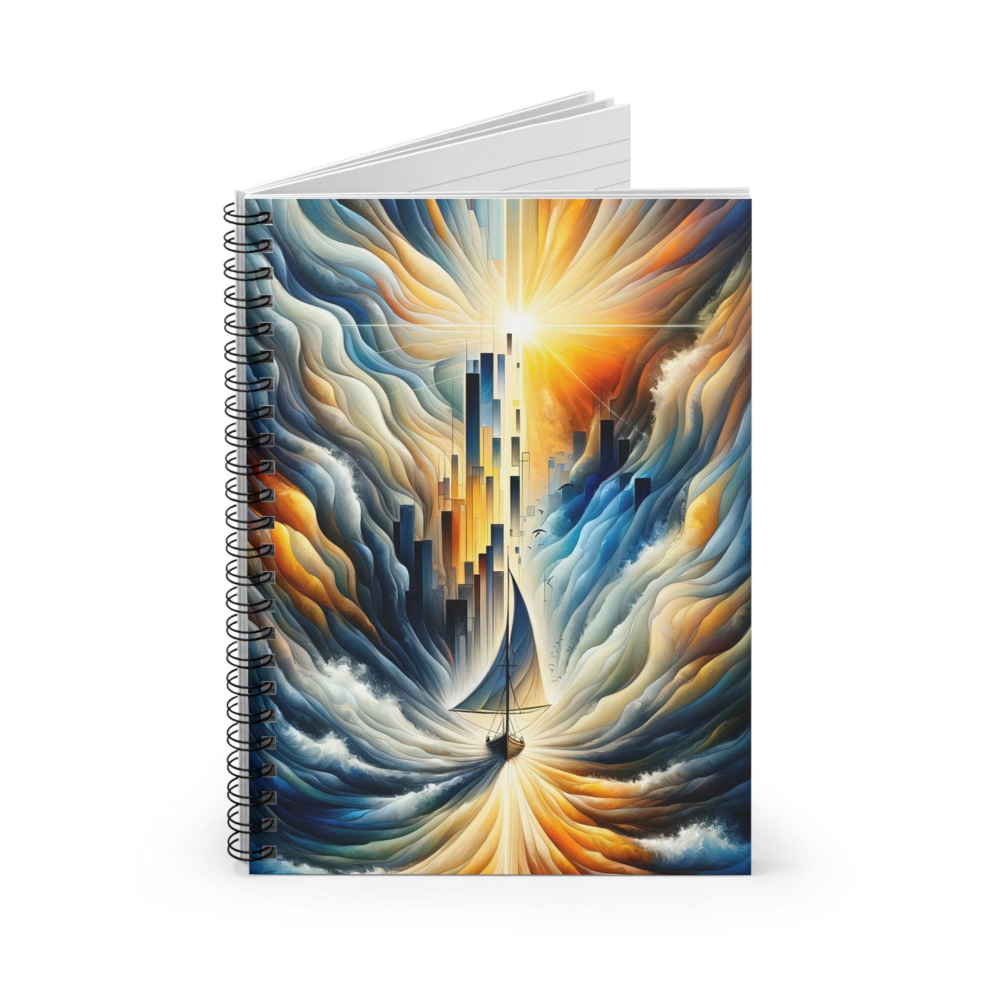 Beacon Sail Change Spiral Notebook - Ruled Line - ATUH.ART