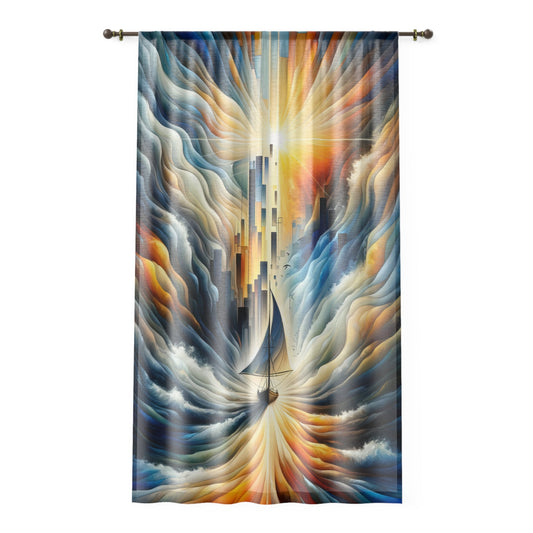 Beacon Sail Change Window Curtain - ATUH.ART