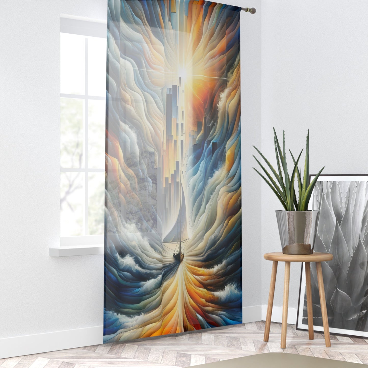Beacon Sail Change Window Curtain - ATUH.ART