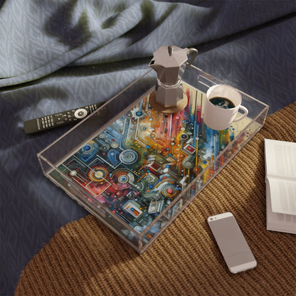 Beliefs Systems Intersection Acrylic Serving Tray - ATUH.ART