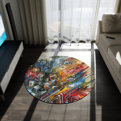 Beliefs Systems Intersection Round Rug - ATUH.ART