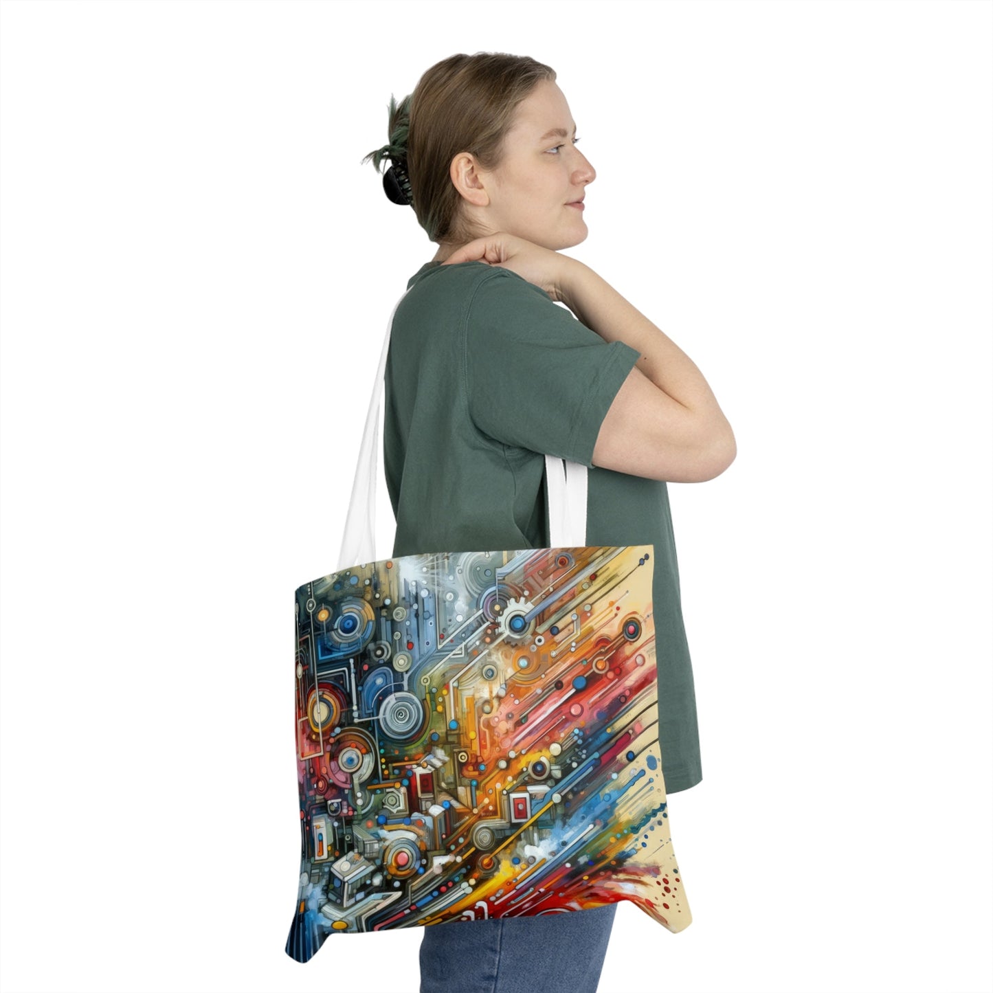 Beliefs Systems Intersection Shoulder Tote Bag (AOP) - ATUH.ART