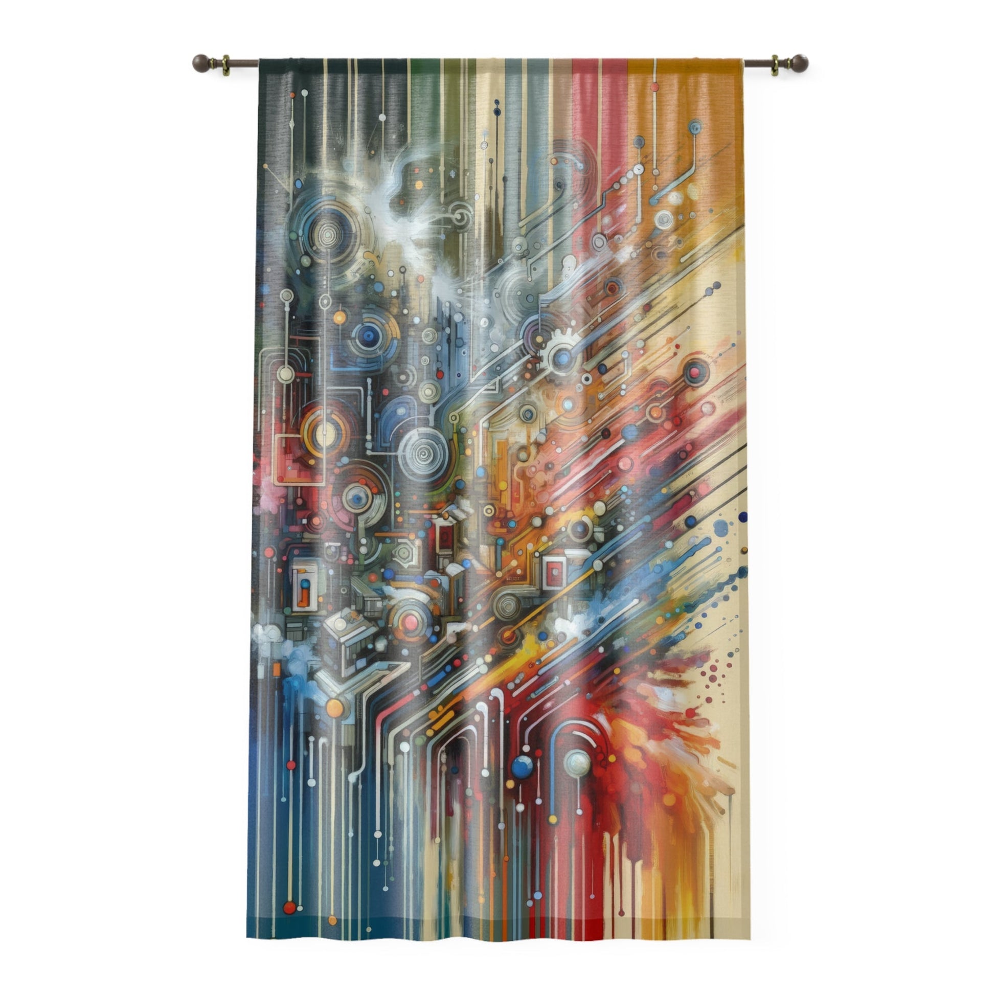 Beliefs Systems Intersection Window Curtain - ATUH.ART