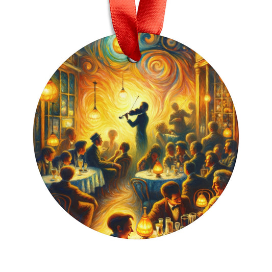 Bistro Emotive Entry Acrylic Ornament with Ribbon - ATUH.ART