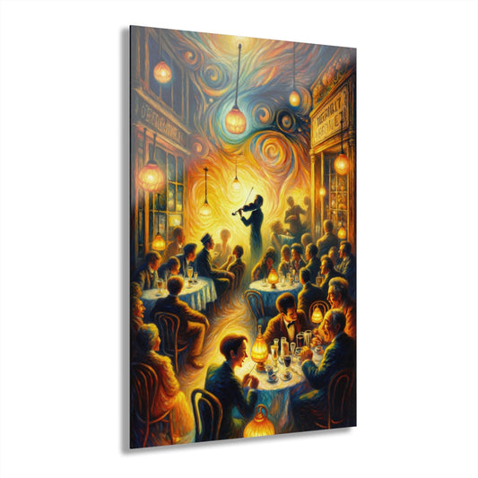 Bistro Emotive Entry Acrylic Prints (French Cleat Hanging) - ATUH.ART