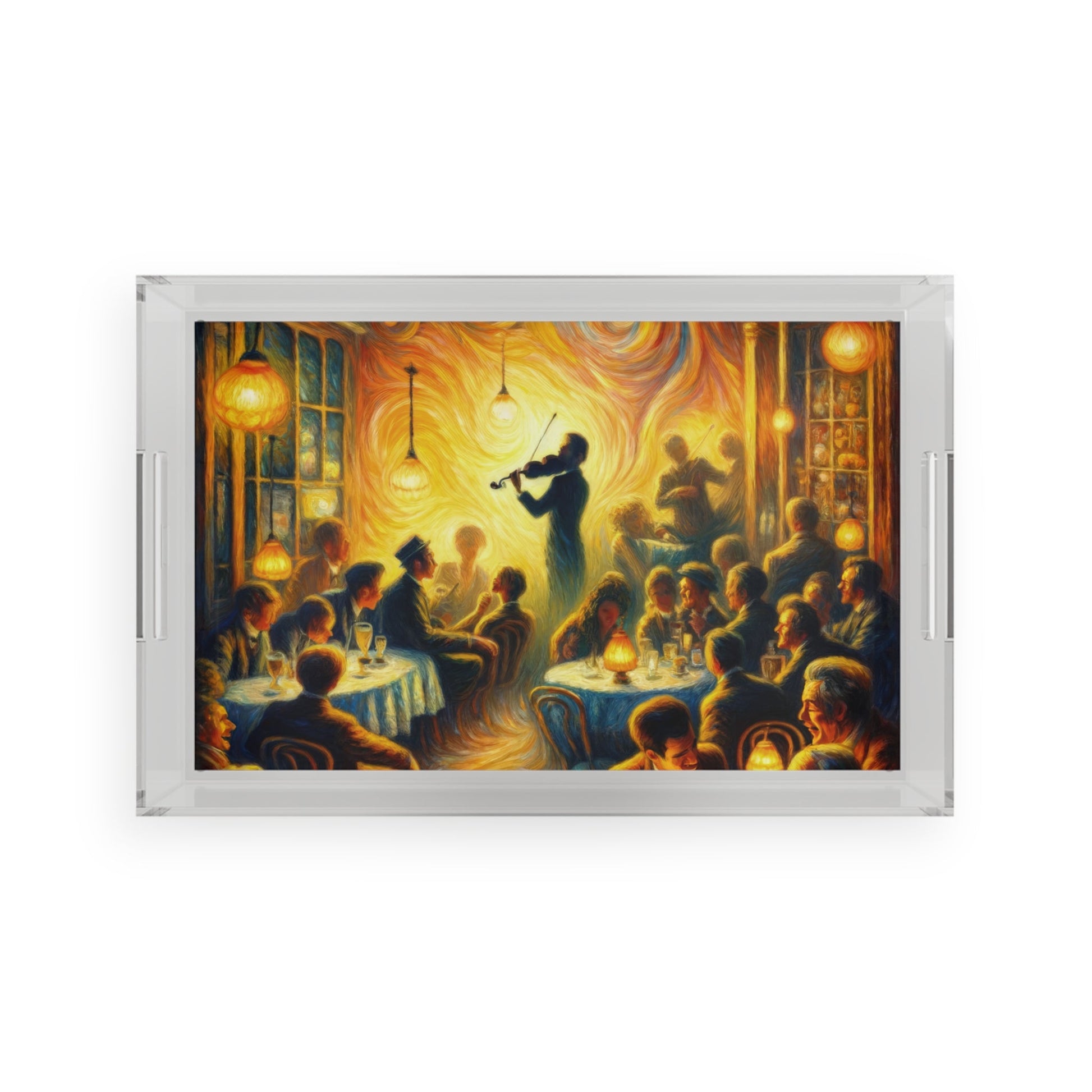 Bistro Emotive Entry Acrylic Serving Tray - ATUH.ART