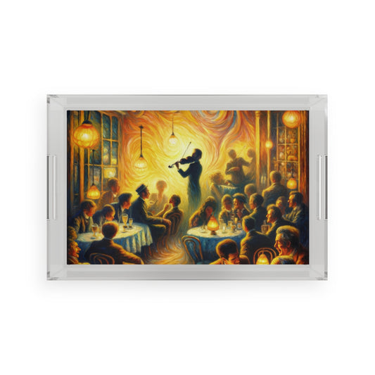 Bistro Emotive Entry Acrylic Serving Tray - ATUH.ART