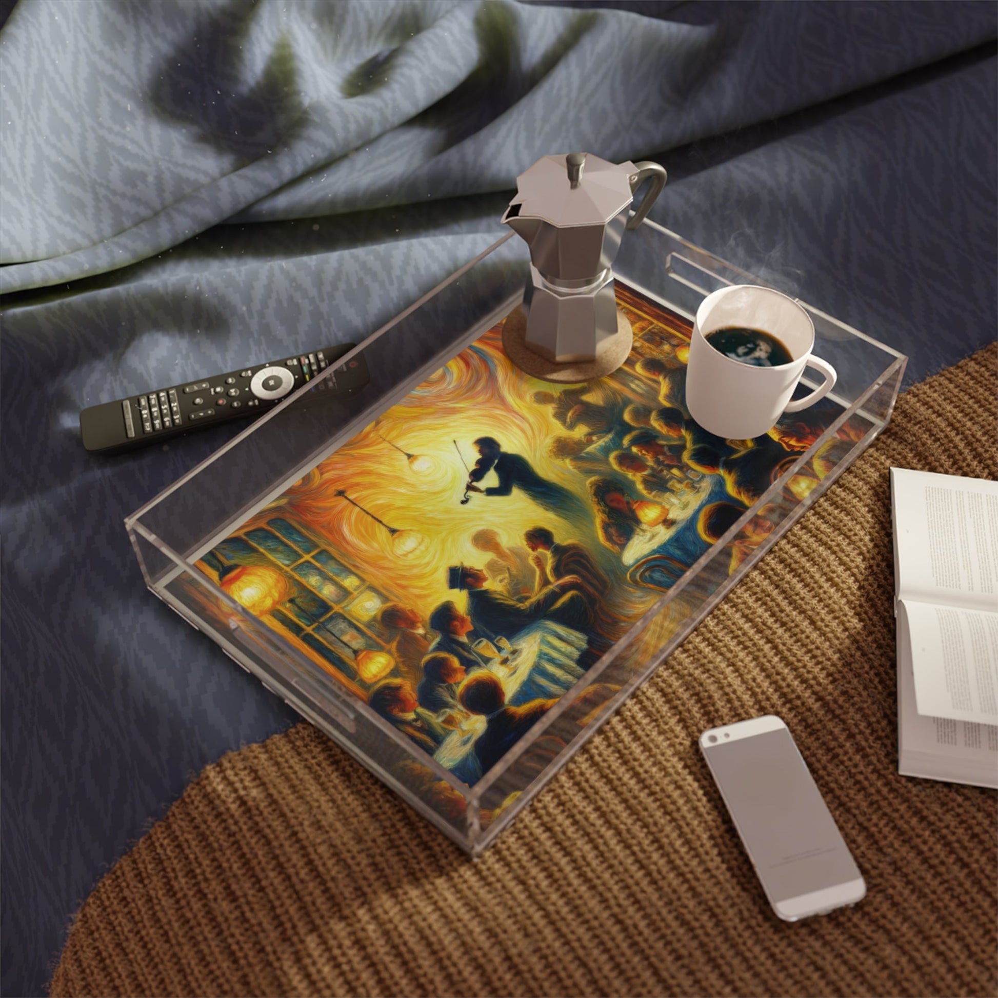 Bistro Emotive Entry Acrylic Serving Tray - ATUH.ART