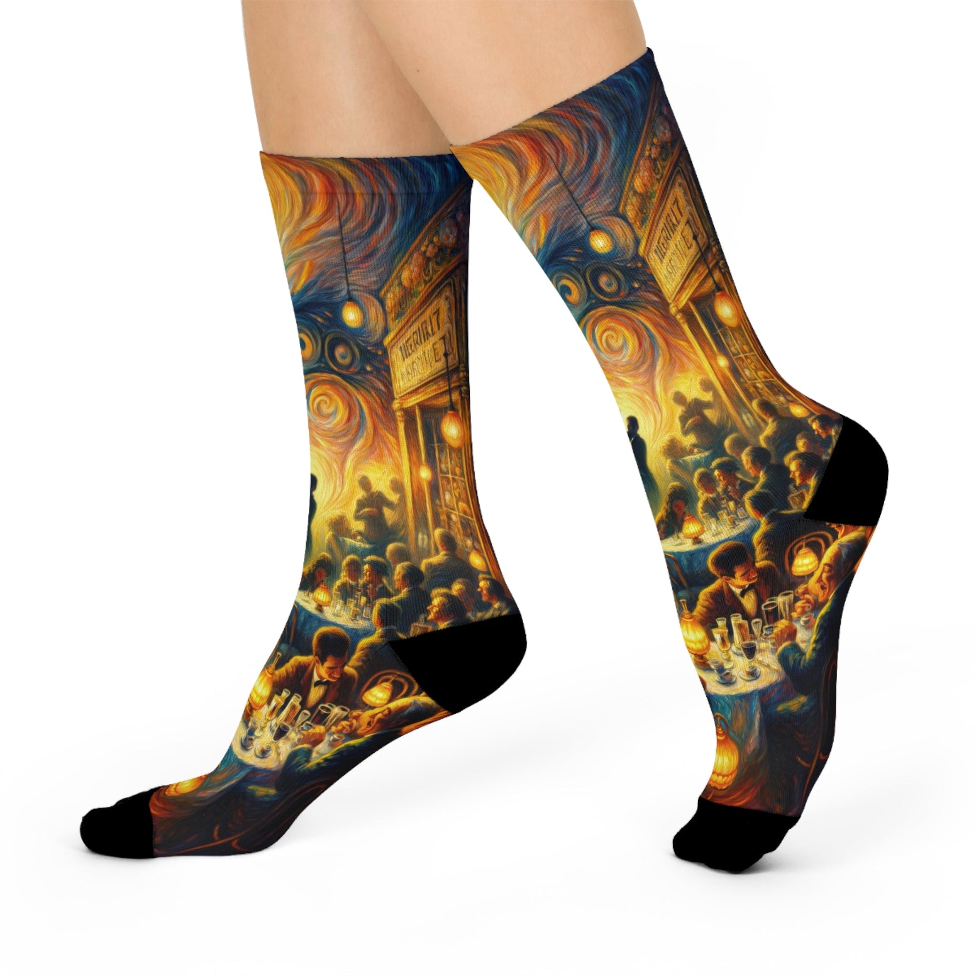 Bistro Emotive Entry Cushioned Crew Socks - ATUH.ART