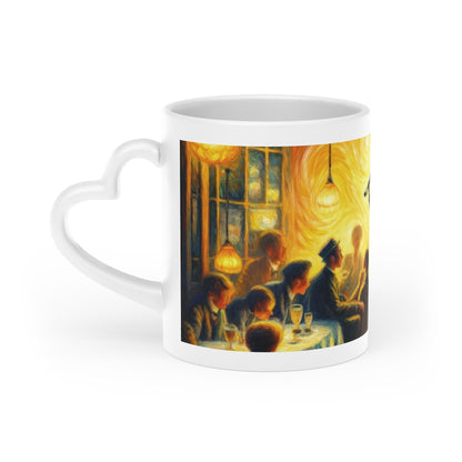 Bistro Emotive Entry Heart-Shaped Mug - ATUH.ART