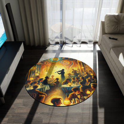 Bistro Emotive Entry Round Rug - ATUH.ART