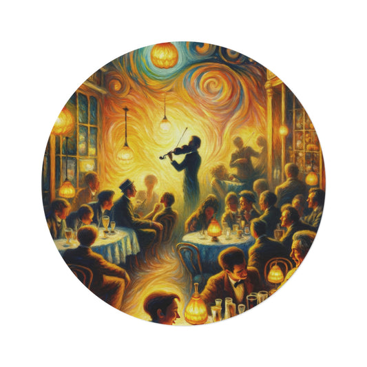 Bistro Emotive Entry Round Rug - ATUH.ART