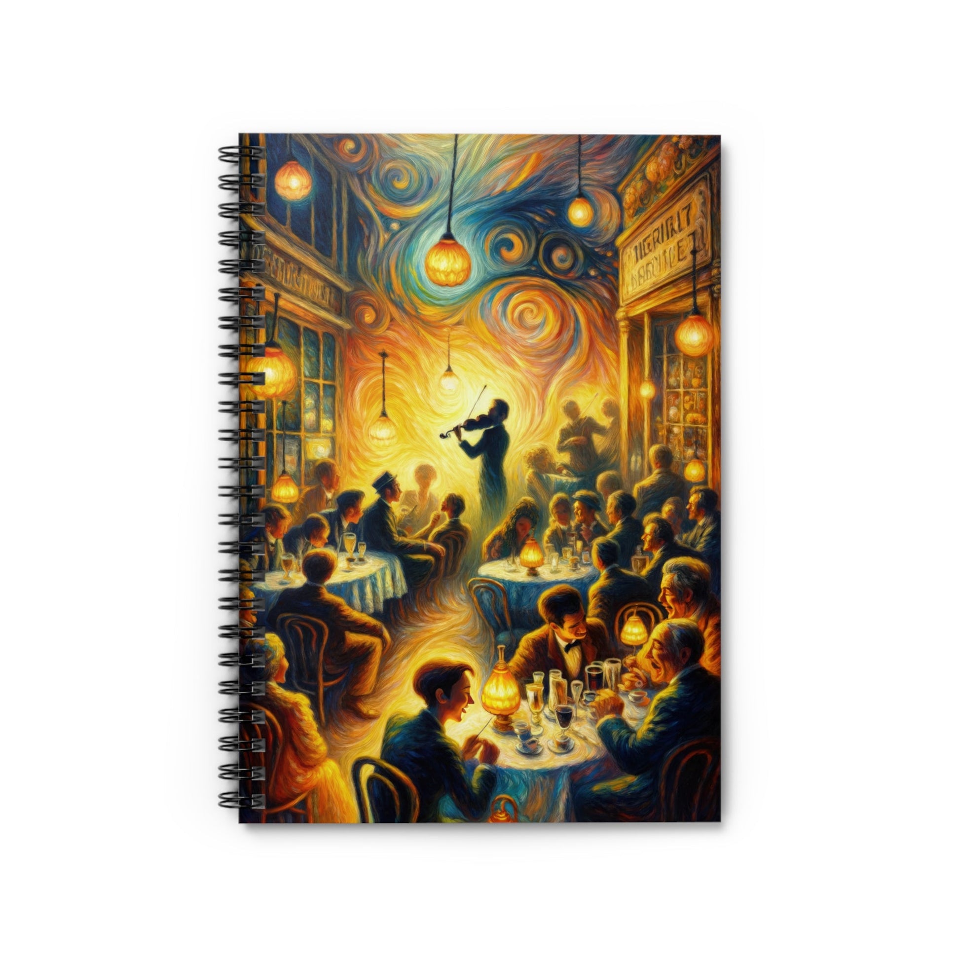 Bistro Emotive Entry Spiral Notebook - Ruled Line - ATUH.ART