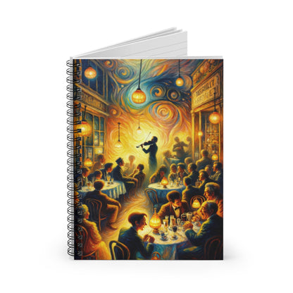 Bistro Emotive Entry Spiral Notebook - Ruled Line - ATUH.ART