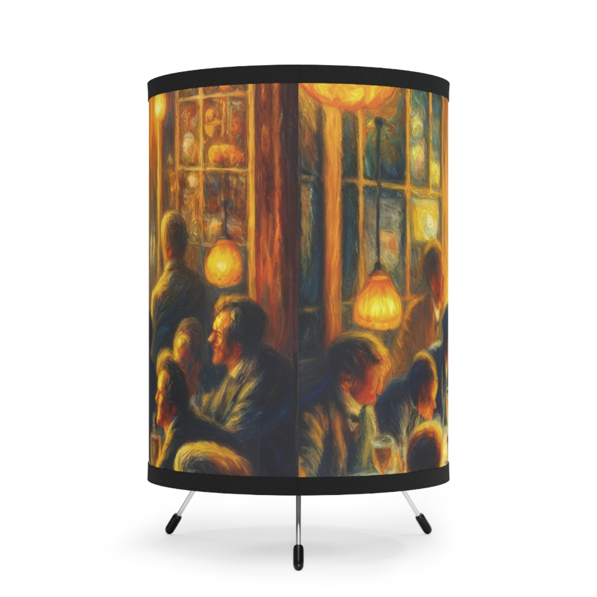 Bistro Emotive Entry Tripod Lamp with High-Res Printed Shade, US\CA plug - ATUH.ART