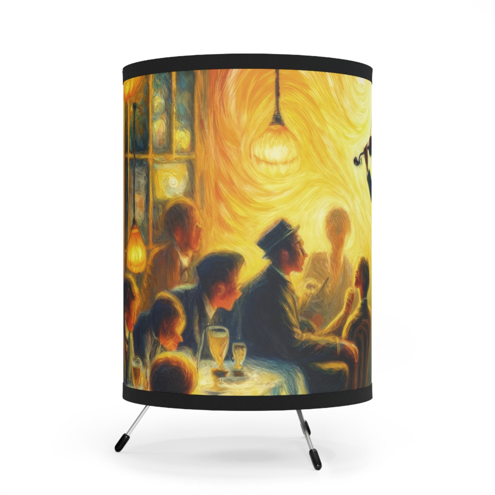 Bistro Emotive Entry Tripod Lamp with High-Res Printed Shade, US\CA plug - ATUH.ART