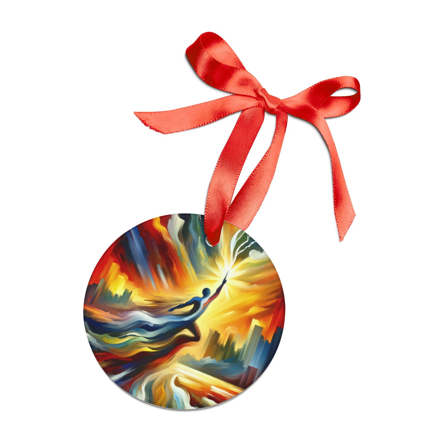 Boundless Dynamic Allegiance Acrylic Ornament with Ribbon - ATUH.ART