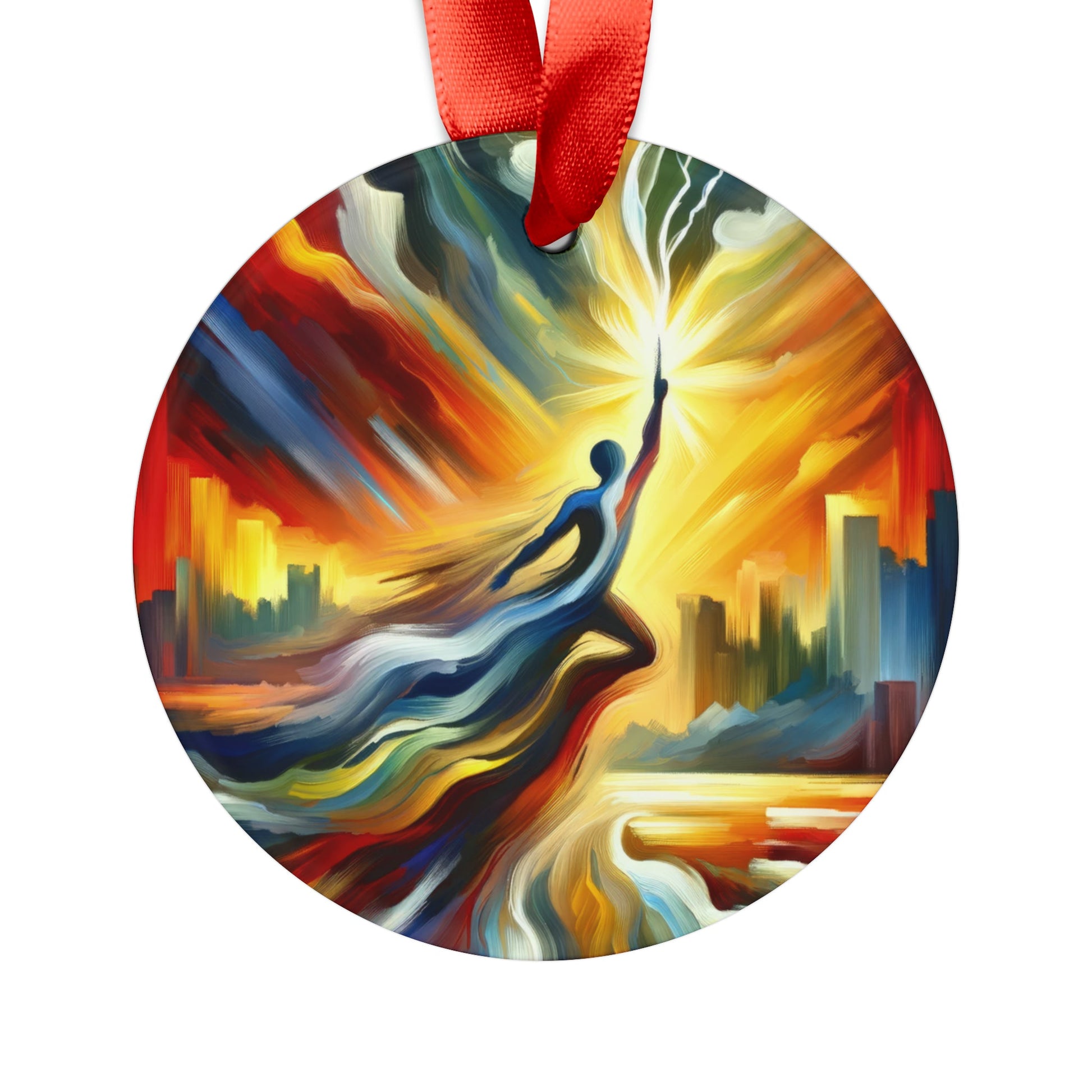 Boundless Dynamic Allegiance Acrylic Ornament with Ribbon - ATUH.ART