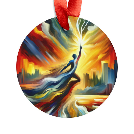 Boundless Dynamic Allegiance Acrylic Ornament with Ribbon - ATUH.ART
