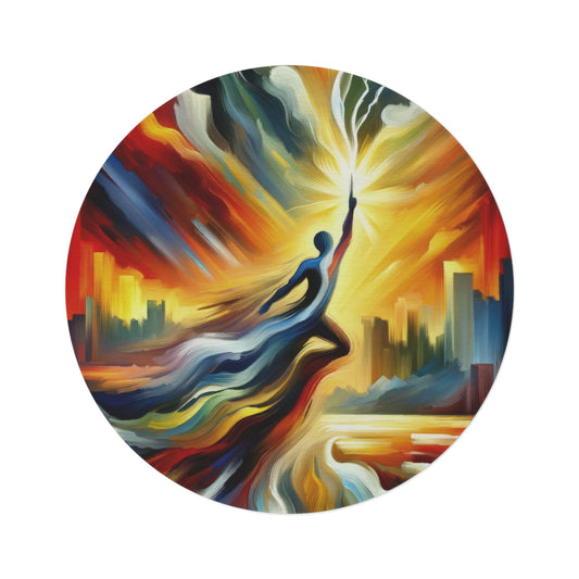 Boundless Dynamic Allegiance Round Rug - ATUH.ART