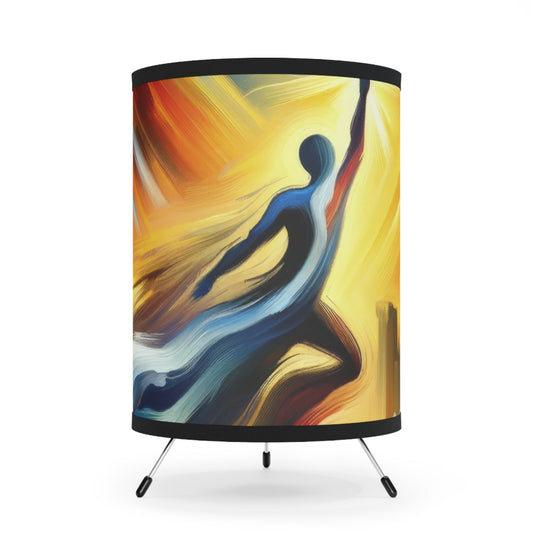 Boundless Dynamic Allegiance Tripod Lamp with High-Res Printed Shade, US\CA plug - ATUH.ART
