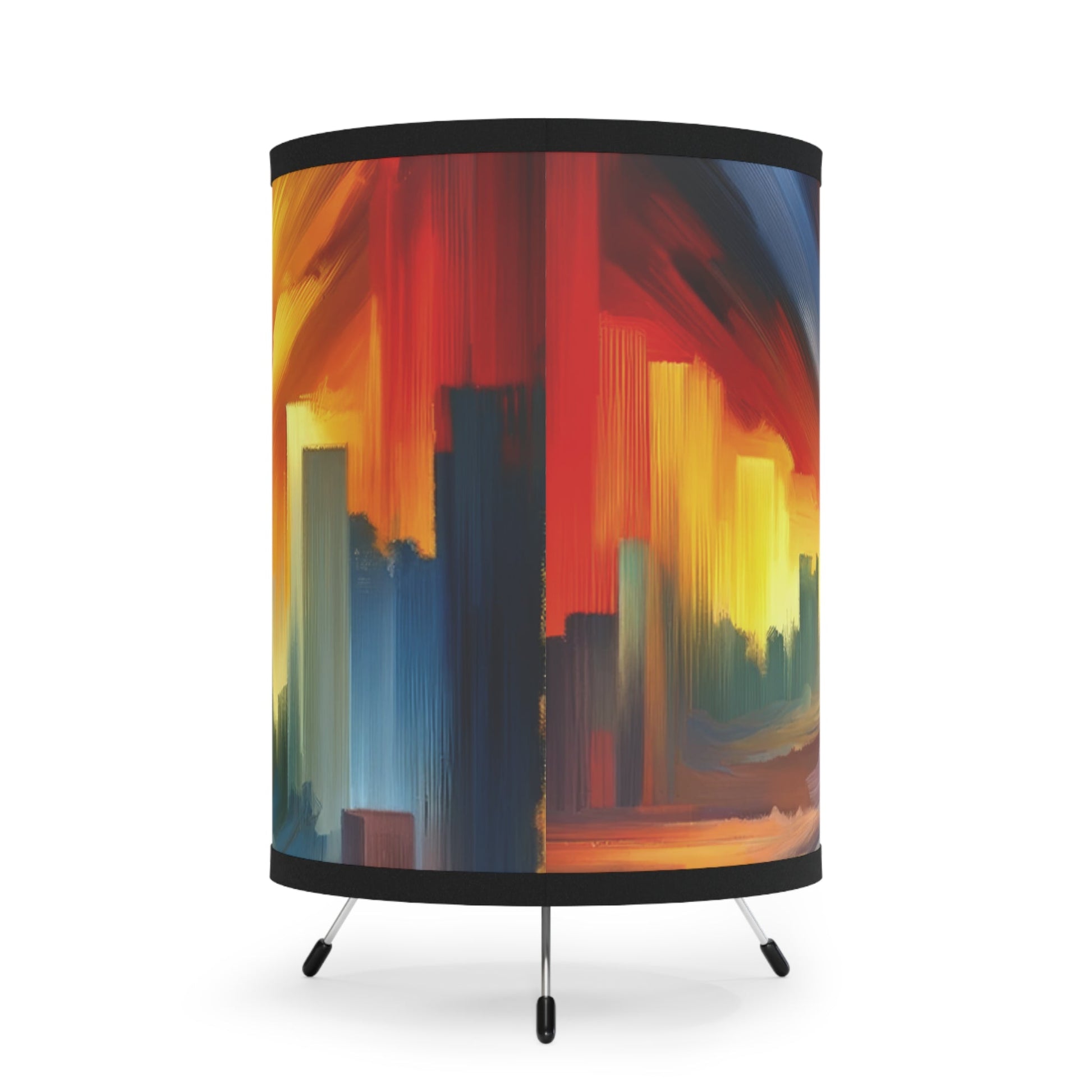 Boundless Dynamic Allegiance Tripod Lamp with High-Res Printed Shade, US\CA plug - ATUH.ART