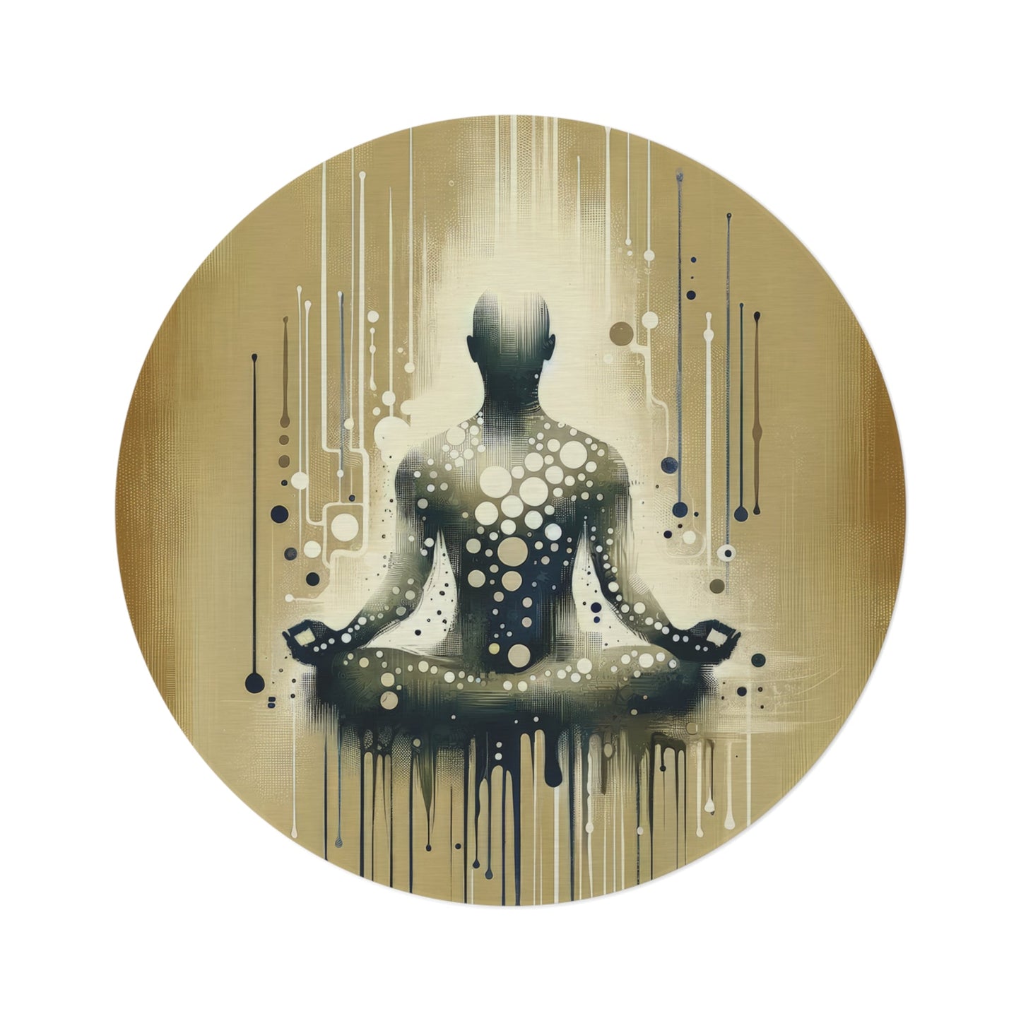 Breath Essence Beginning Round Rug - ATUH.ART