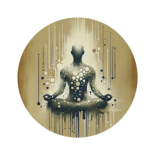 Breath Essence Beginning Round Rug - ATUH.ART