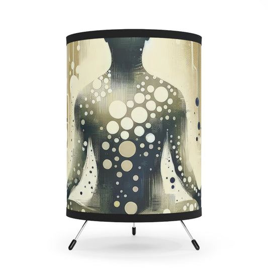 Breath Essence Beginning Tripod Lamp with High-Res Printed Shade, US\CA plug - ATUH.ART