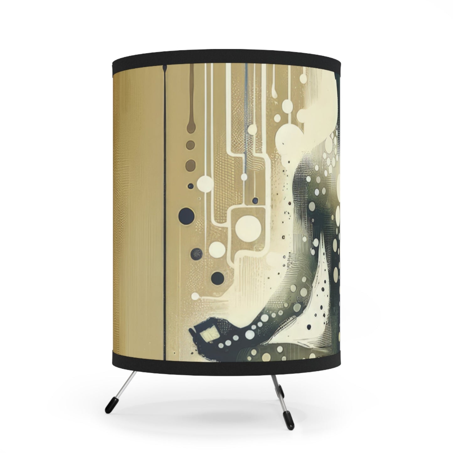 Breath Essence Beginning Tripod Lamp with High-Res Printed Shade, US\CA plug - ATUH.ART