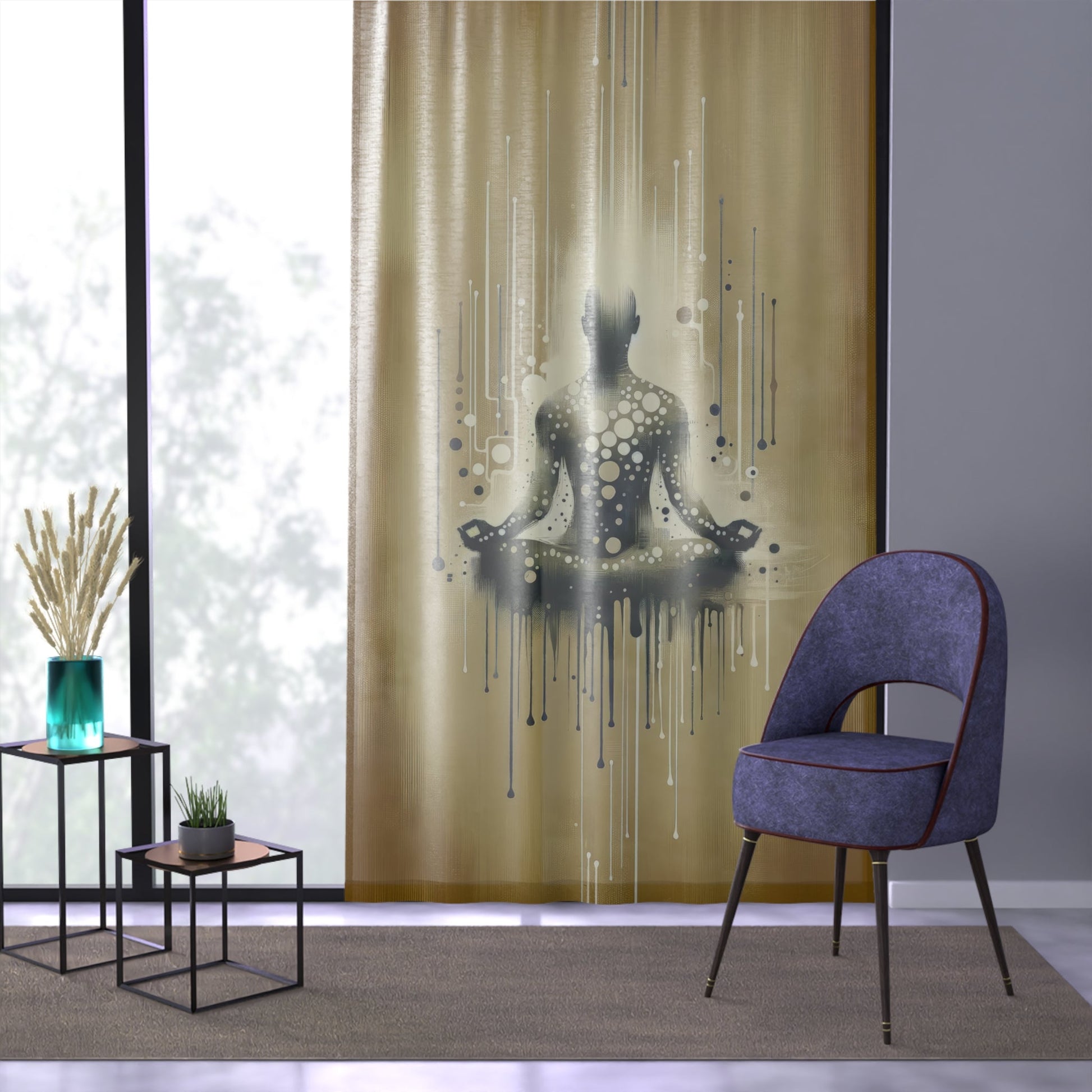 Breath Essence Beginning Window Curtain - ATUH.ART