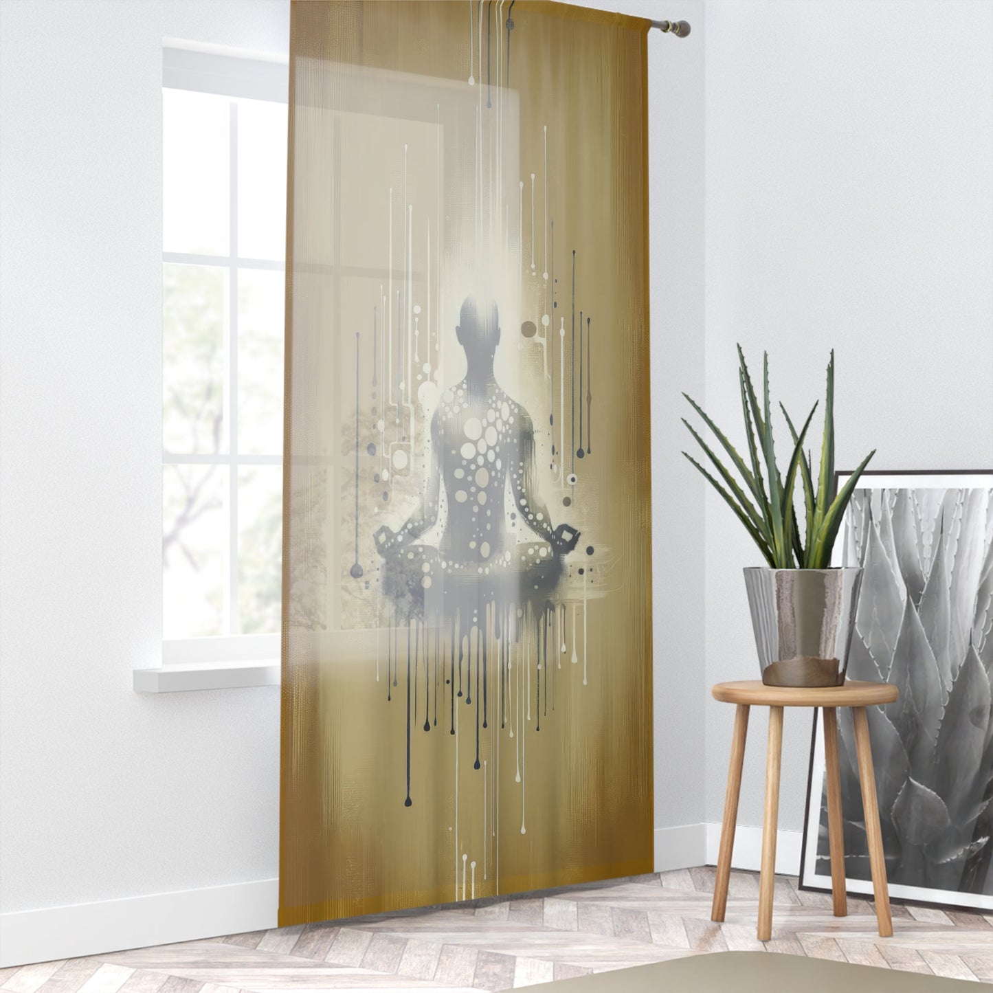 Breath Essence Beginning Window Curtain - ATUH.ART