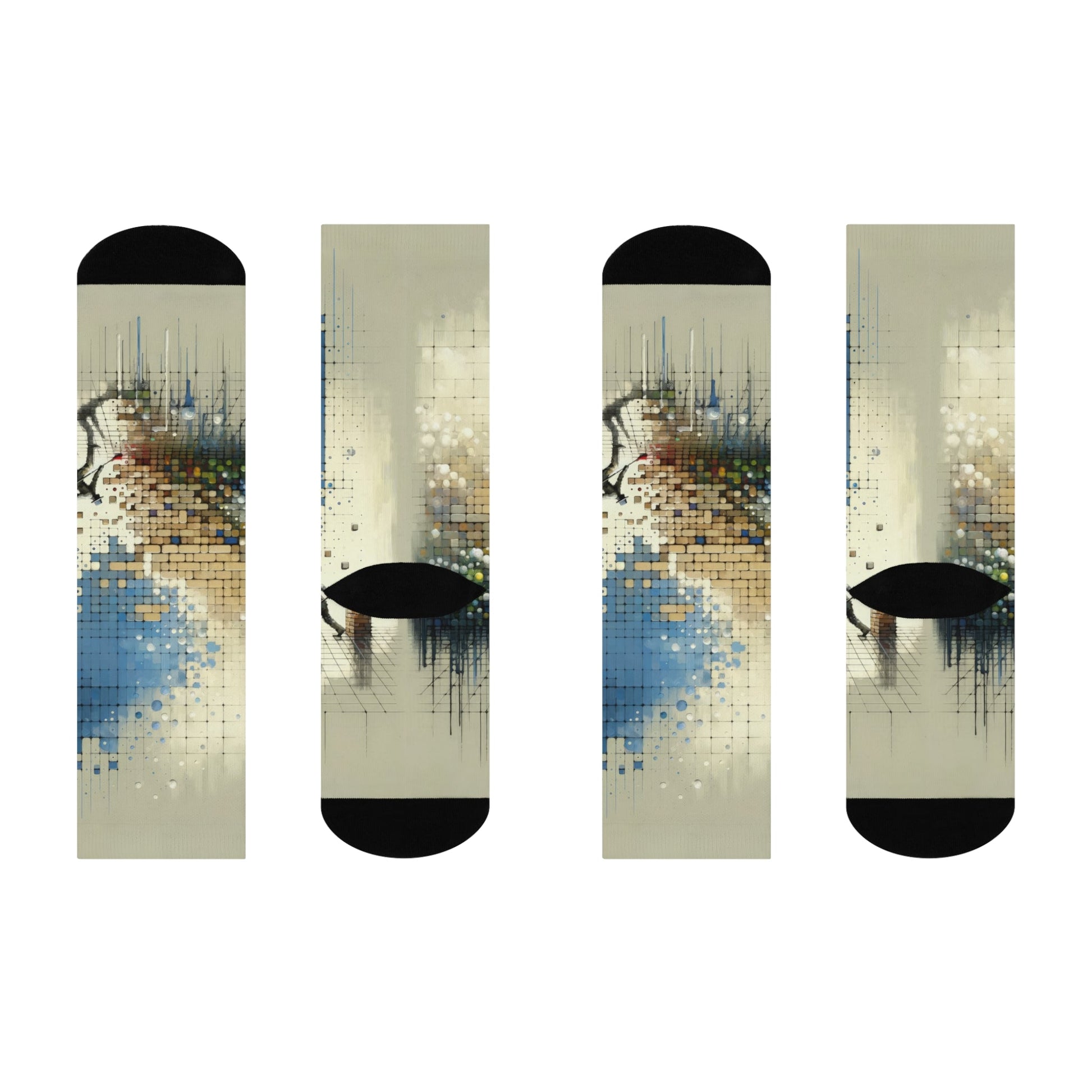 Change Tachism Everyday Cushioned Crew Socks - ATUH.ART