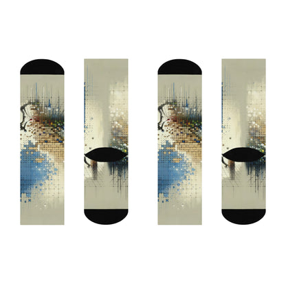 Change Tachism Everyday Cushioned Crew Socks - ATUH.ART