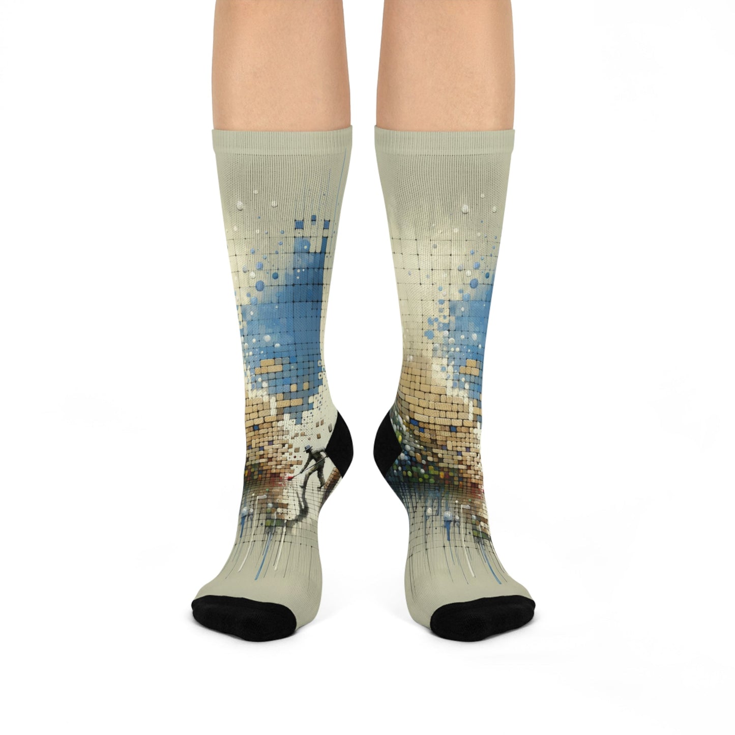 Change Tachism Everyday Cushioned Crew Socks - ATUH.ART