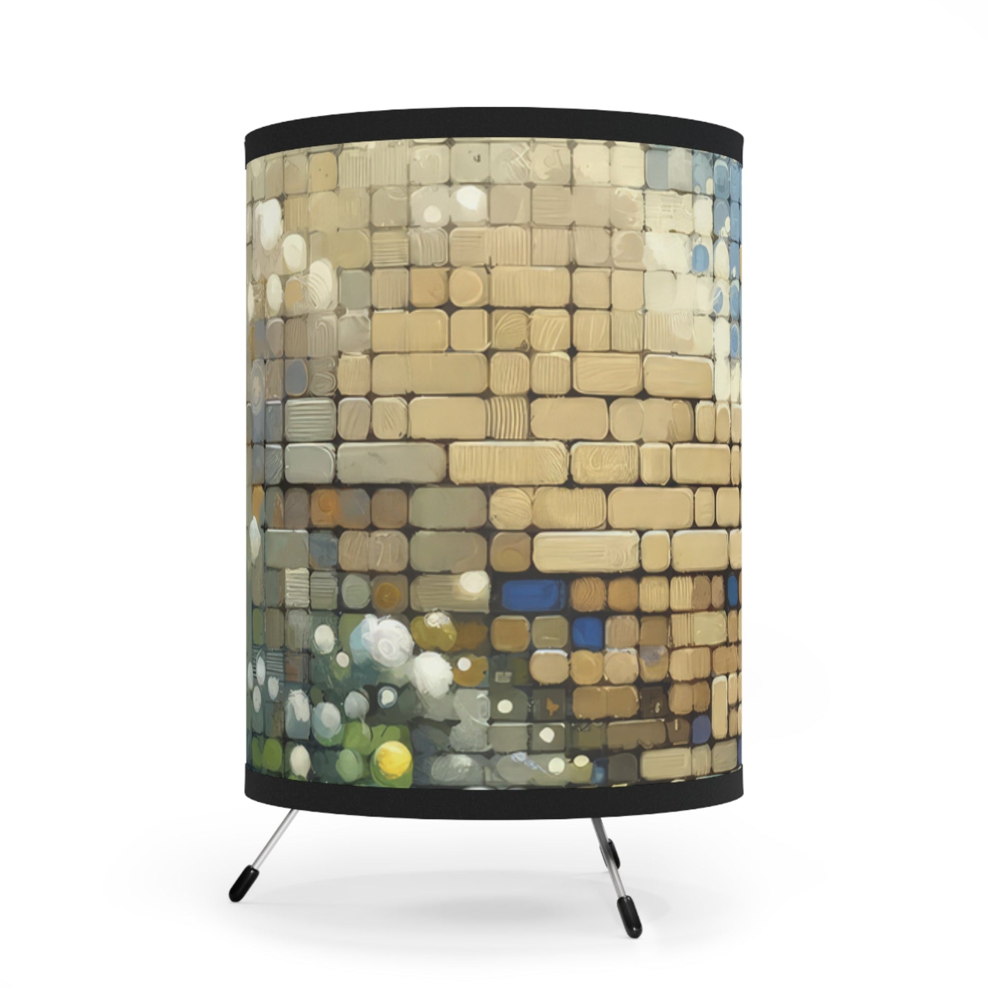 Change Tachism Everyday Tripod Lamp with High-Res Printed Shade, US\CA plug - ATUH.ART