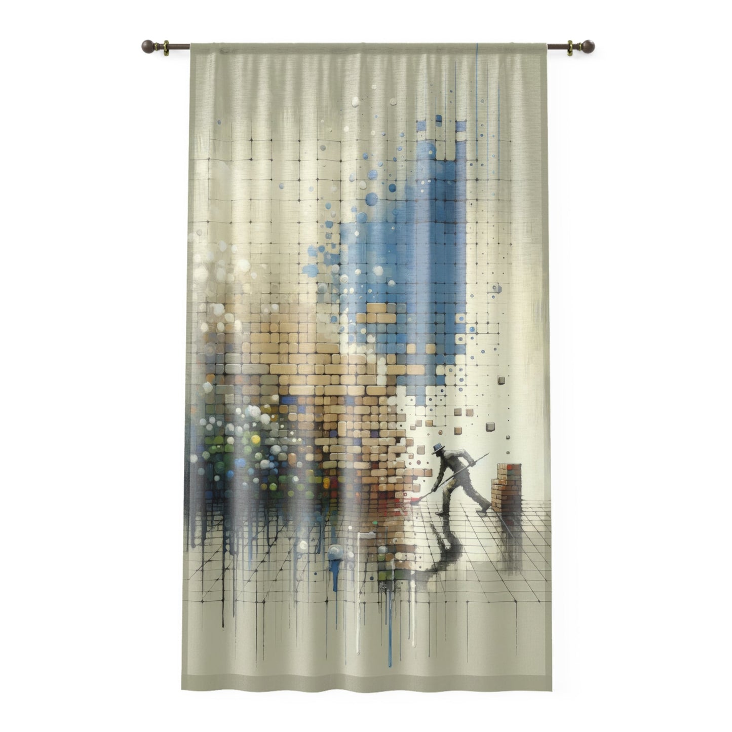 Change Tachism Everyday Window Curtain - ATUH.ART