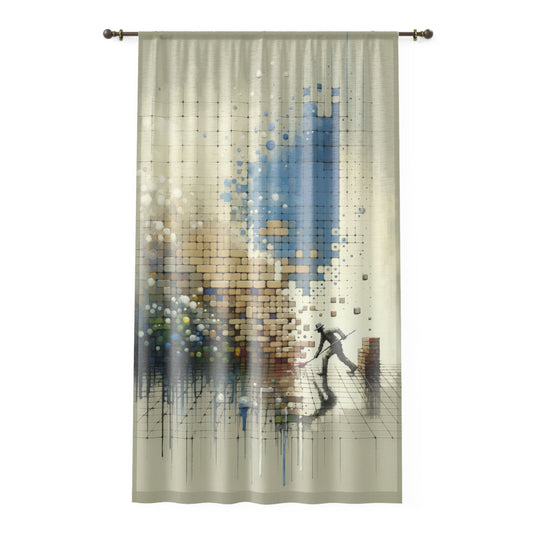 Change Tachism Everyday Window Curtain - ATUH.ART