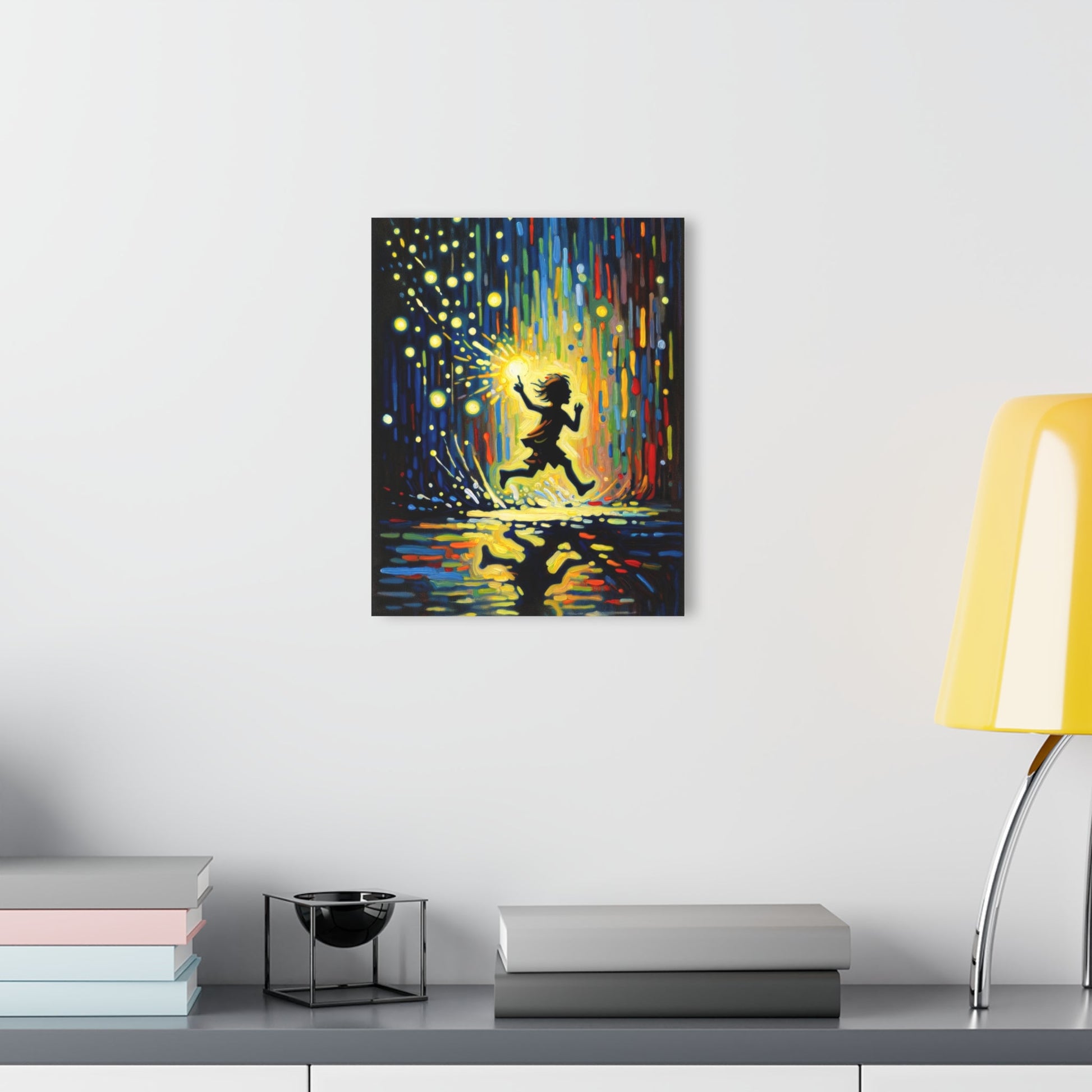 Child Firefly Chase Acrylic Prints (French Cleat Hanging) - ATUH.ART