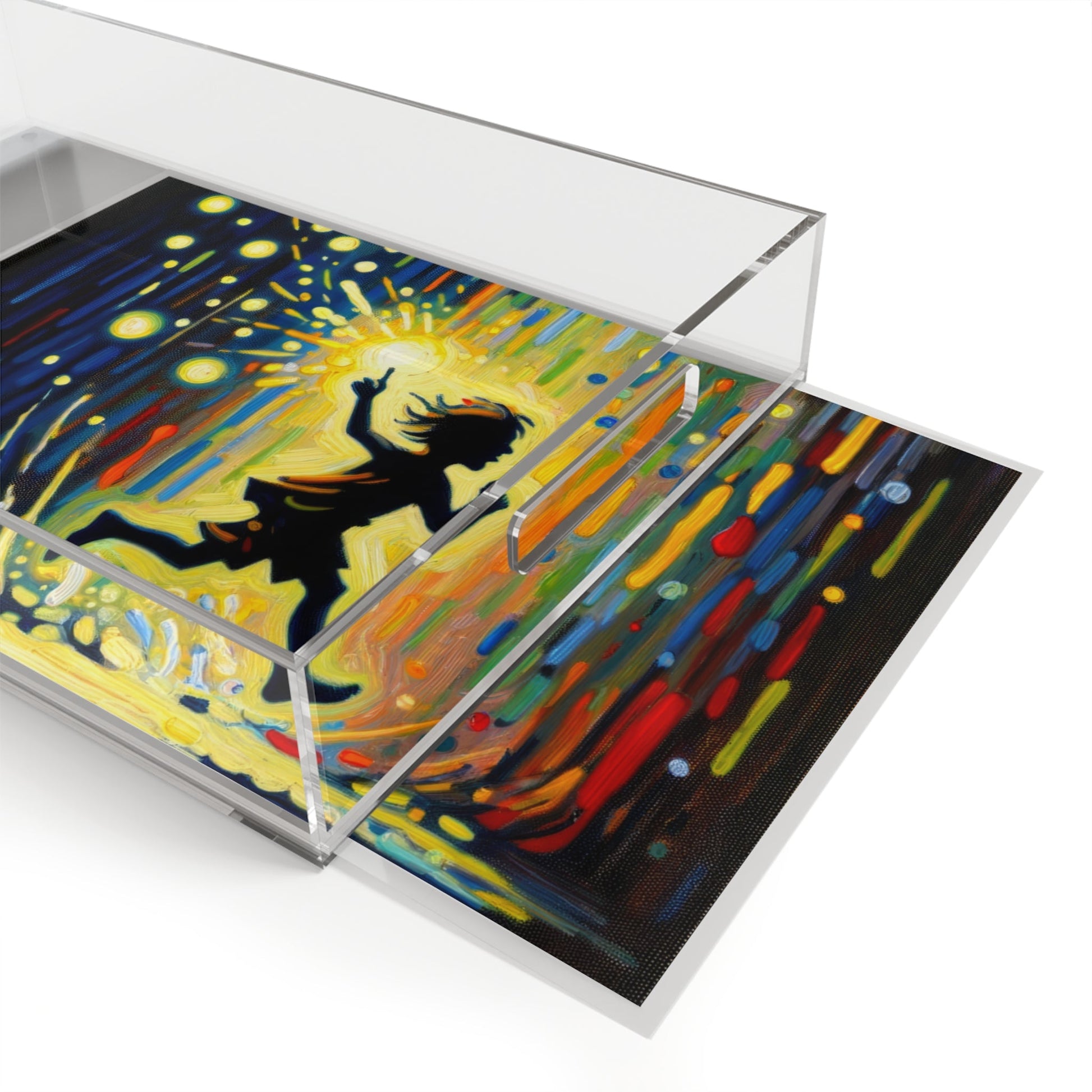 Child Firefly Chase Acrylic Serving Tray - ATUH.ART