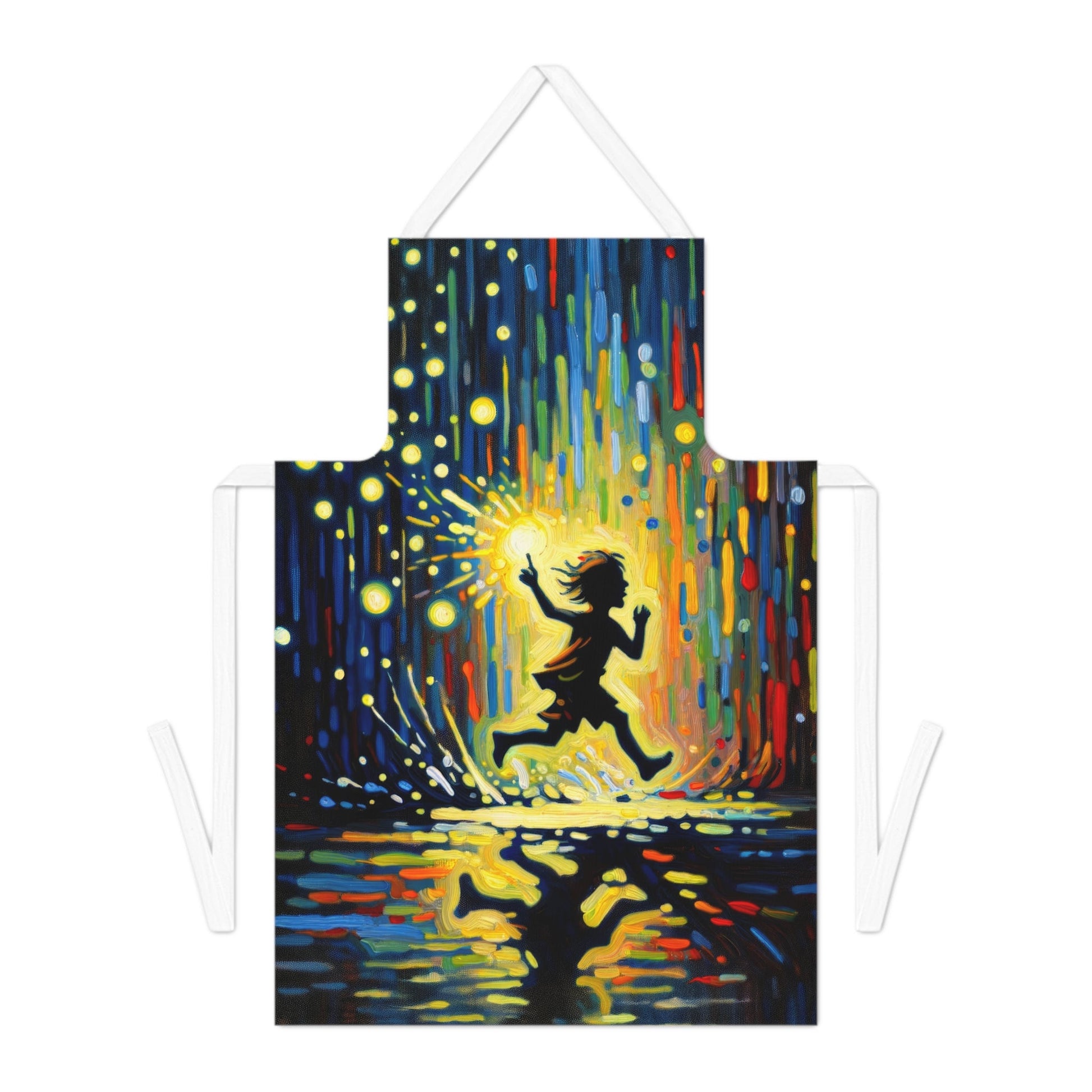 Child Firefly Chase Adult Apron (AOP) - ATUH.ART
