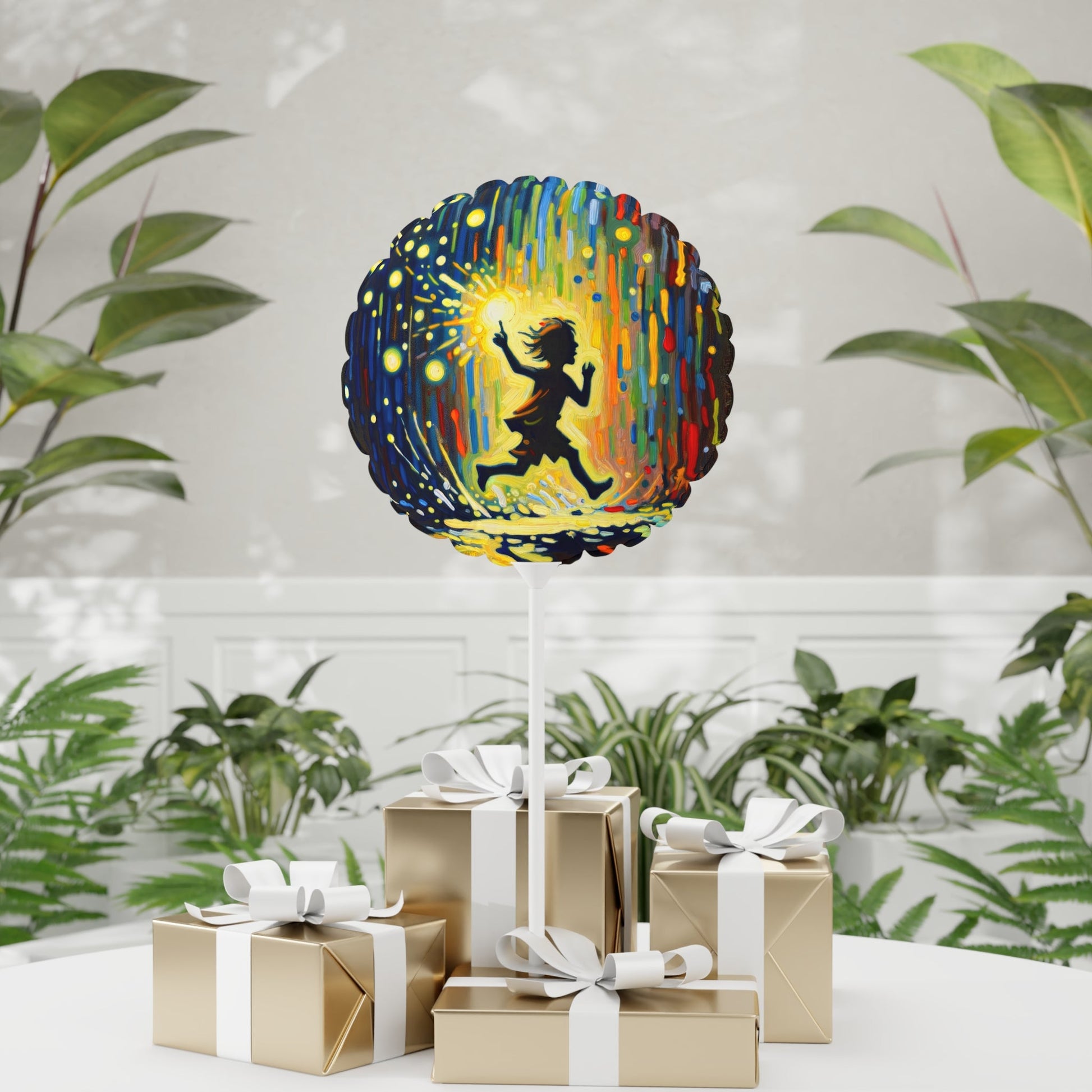 Child Firefly Chase Balloon (Round and Heart-shaped), 11" - ATUH.ART