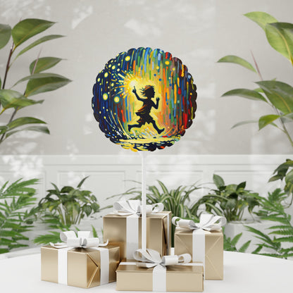 Child Firefly Chase Balloon (Round and Heart-shaped), 11" - ATUH.ART