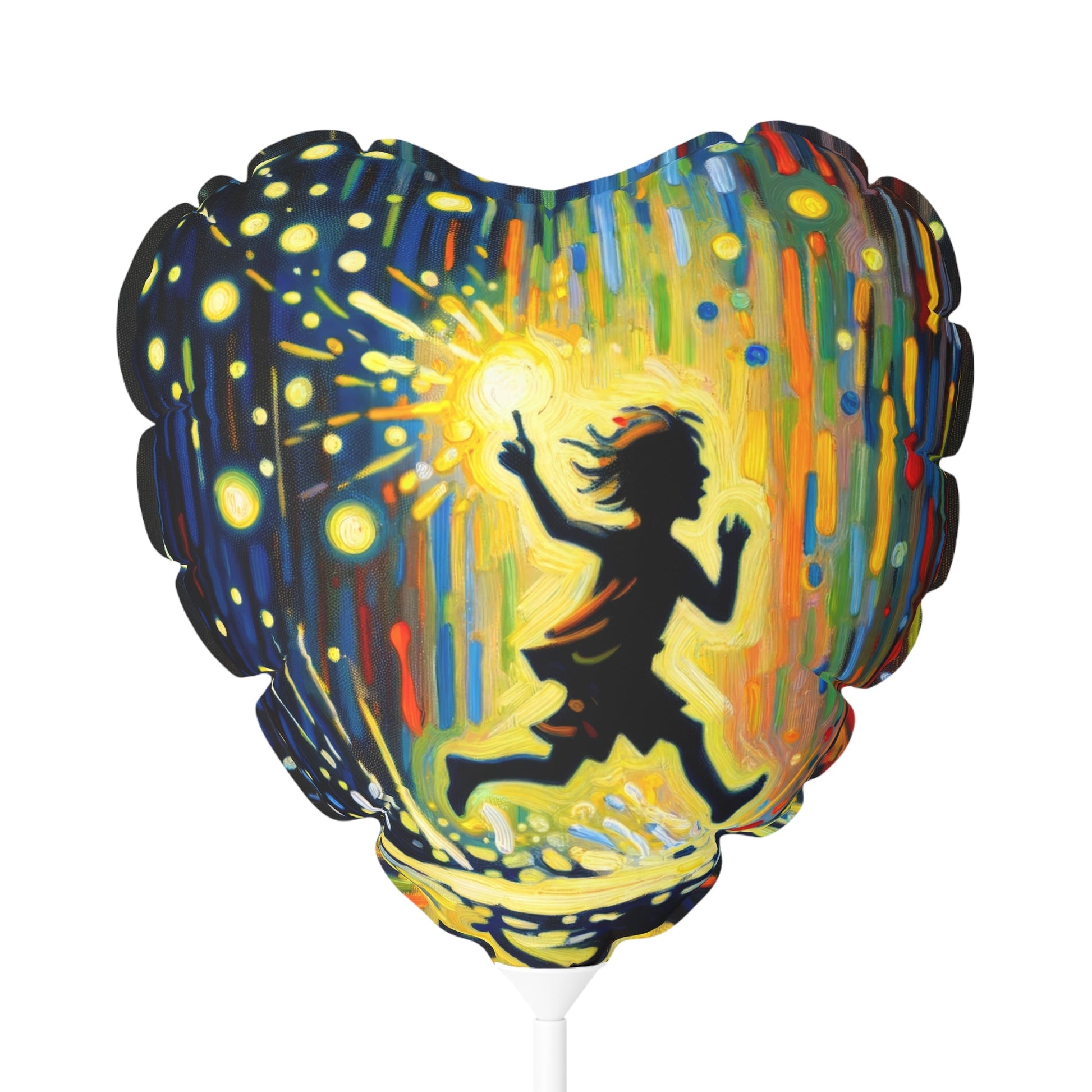 Child Firefly Chase Balloon (Round and Heart-shaped), 11" - ATUH.ART