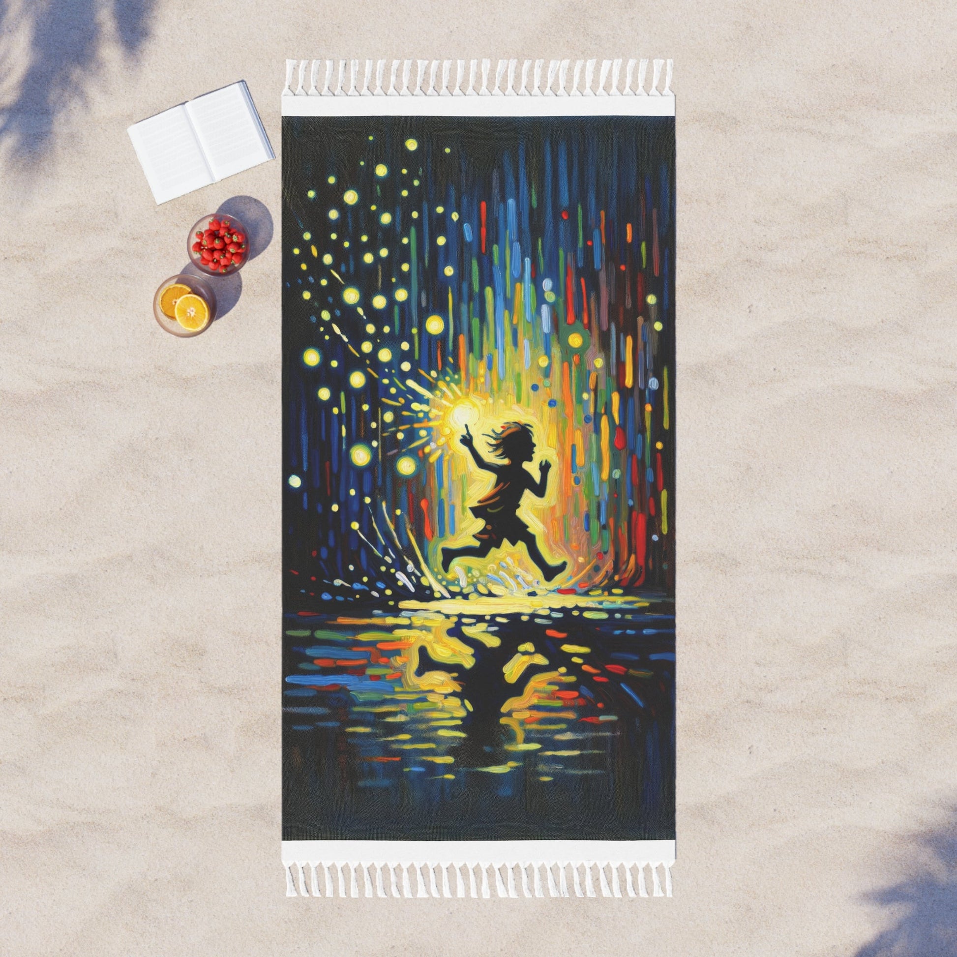 Child Firefly Chase Boho Beach Cloth - ATUH.ART