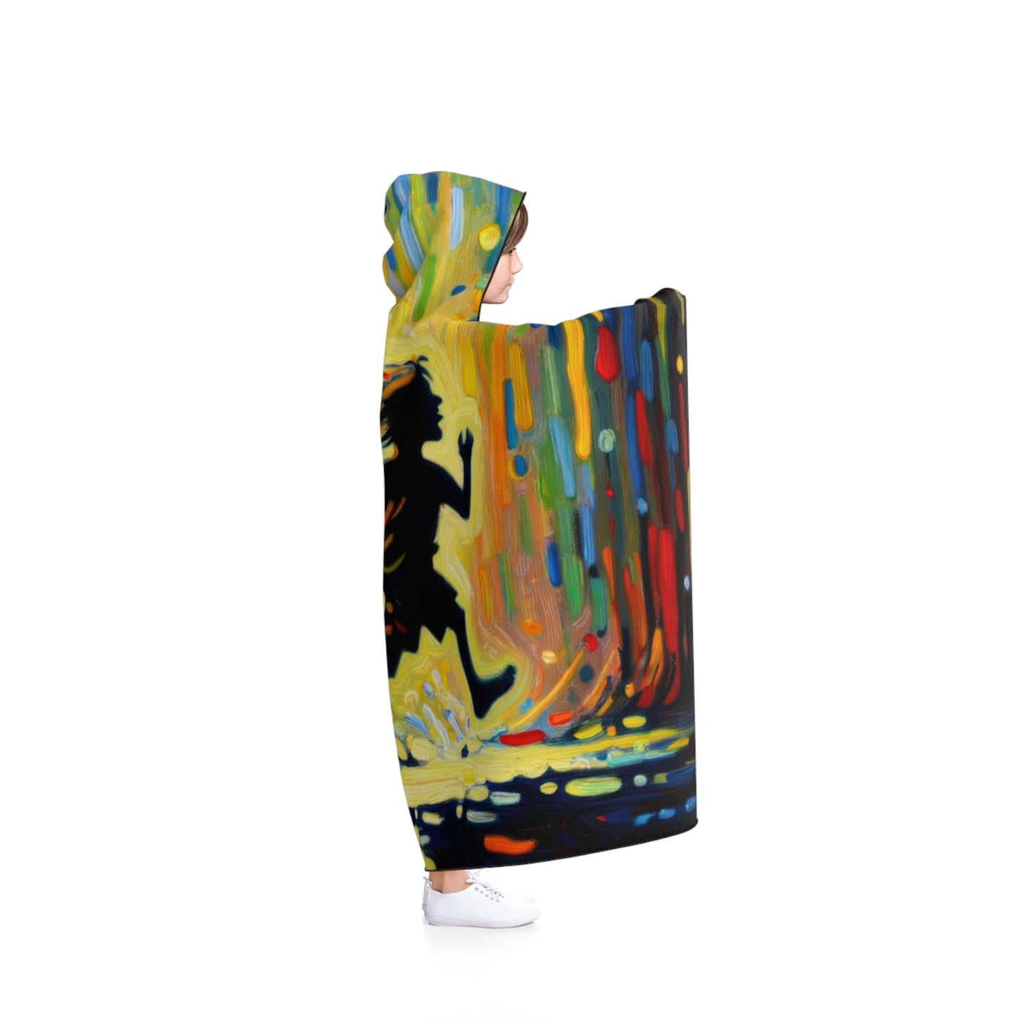 Child Firefly Chase Hooded Blanket - ATUH.ART