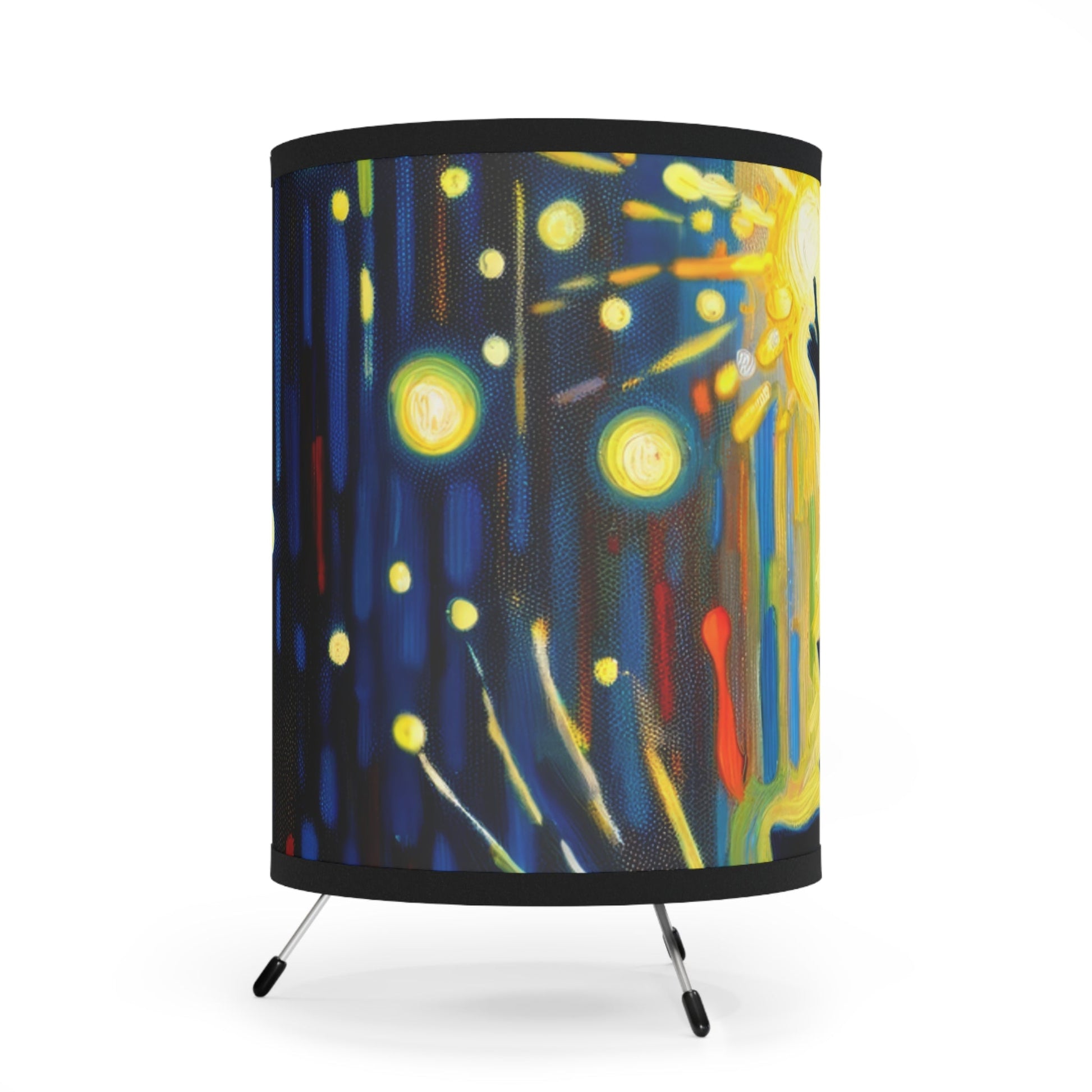 Child Firefly Chase Tripod Lamp with High-Res Printed Shade, US\CA plug - ATUH.ART