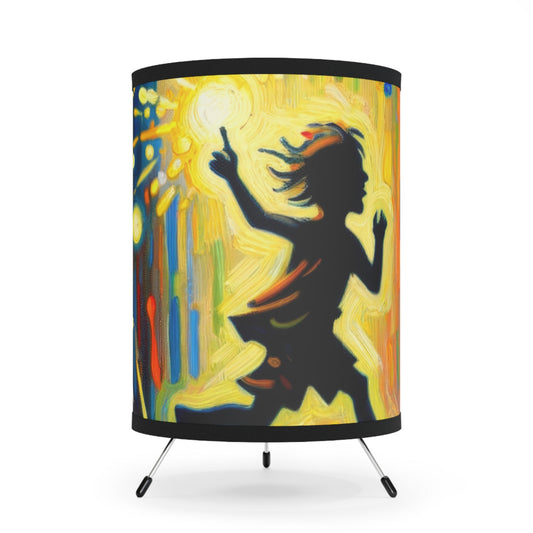 Child Firefly Chase Tripod Lamp with High-Res Printed Shade, US\CA plug - ATUH.ART