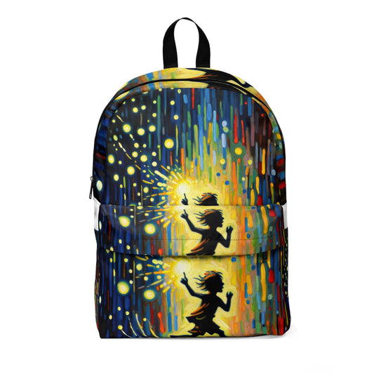 Child Firefly Chase Unisex Classic Backpack - ATUH.ART