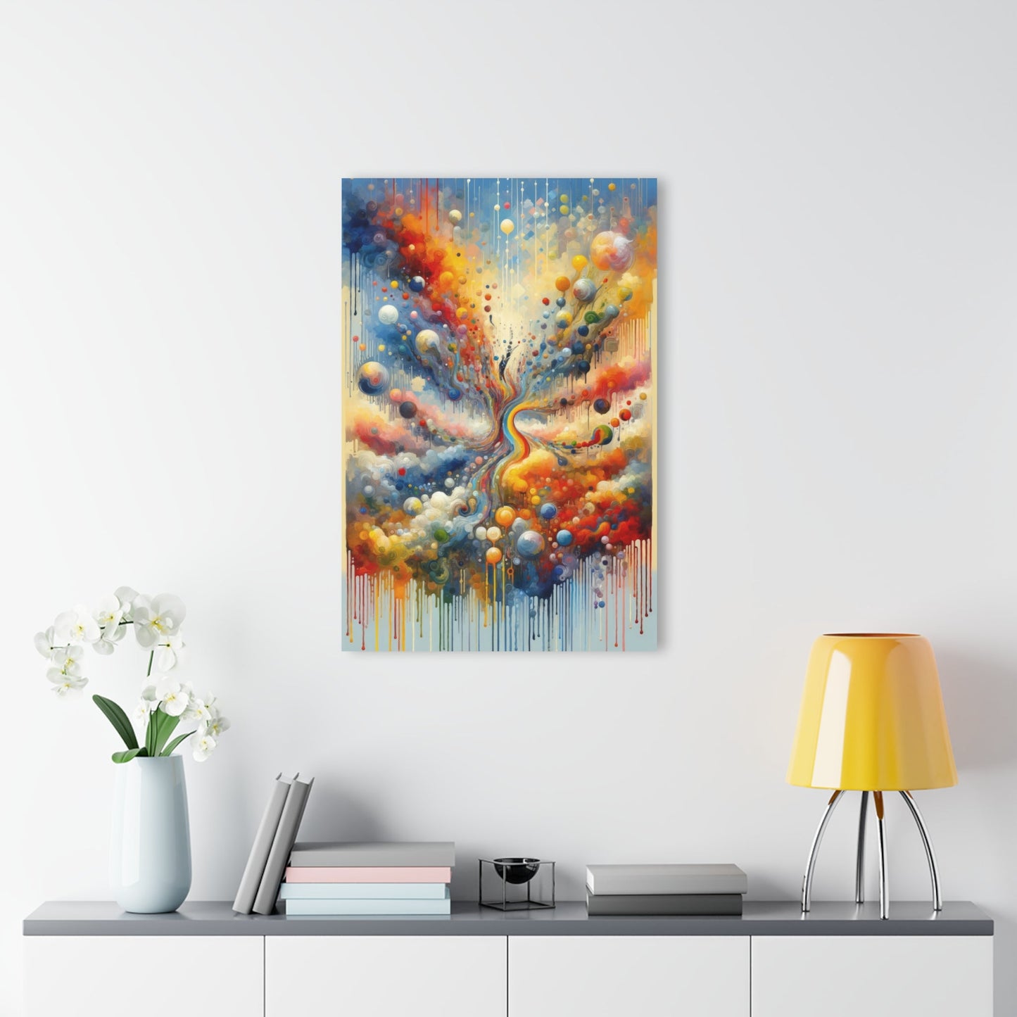 Choices Tachism Canvas Acrylic Prints (French Cleat Hanging) - ATUH.ART